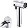Yoaeyok Doccetta Igienica WC Regolabile Spruzzatore Bidet per WC con 2 Modalità | Doccetta Bidet WC in ABS Cromato, 2 Modalità-Doccia e Getto Concentrato, per Igiene Intima, WC, Bagno e Lavaggio Animali