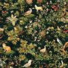 ANBILILA Carta da Parati Autoadesiva, 44x600CM Verde Petrolio Vintage con Giungla Fiori Uccelli e Animali Pellicola Removibile per Pareti Mobili e Decorazioni