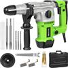 GALAX PRO Martello Demolitore 1500W, 6 J Martello Perforatore 4000BPM | SDS-Plus Mandril, D'impatto,4 Funzioni, 6 Velocità Variabili,Capacità di Perforazione: Calcestruzzo,Metallo,Legno