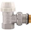 Schläfer 37071102 | Valvola termostatica ad angolo ITAP con preregolazione attacco femmina 1/2, Valvola termostatica termostatizzabile a squadra 1/2 nichelato attacco eurocono. Made in Italy