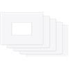 ilSALVAMURO® - 5 SALVAMURO salvaperete ad incastro trasparenti 16x20cm per interruttori RETTANGOLARI a 1,2,3 MODULI spessore 1mm per placchette sottoplacche copri muro proteggi muro (Conf. 5pz)
