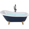 Beliani Vasca da Bagno Freestanding in Acrilico Sanitario Blu 170 x 80 cm