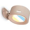 BRILONER - Lampada da parete senza connettore di alimentazione con batteria | bianco caldo fino alla luce diurna, magneticamente rimovibile, girevole a 360°, lampada da parete per interni