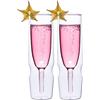 MasterPRO Foodies Mixology - Set di 2 bicchieri alti 190ml Bicchieri in borosilicato trasparente - Resiste agli sbalzi di temperatura - Doppio vetro trasparente - Lavabili in lavastoviglie - Non tossici