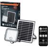 OSRAM Endura - Lampada solare da esterno a LED, per esterni, con luce di inondazione e pannello solare, cavo da 5 m, con telecomando e rilevatore di movimento PIR, 10 W, 1400 lm, 840, 4000 K, colore