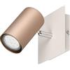 Trio Leuchten Wandspot Marley 802400165, Metall Coffee/Warm Grey, exkl. 1x GU10