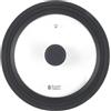 Russell Hobbs Smart Clip Coperchio in vetro, universale 20/22/24 cm | Bordo in silicone soft-touch, valvola vapore, paraschizzi, trattiene calore e umidità, 1 coperchio sostituisce 3 misure