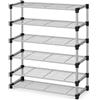 Generico BDIT Accessori Scarpiera Salvaspazio a 6 Ripiani, 90 x 60 x 30 cm, Struttura in Metallo con Ripiani a Griglia, Portascarpe Verticale per Ingresso, Camera, Guardaroba e Lavanderia