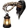 Generic Decorazione da Parete con Mano di Scheletro di Halloween, Lampada 20x18cm | Il design gotico della mano di scheletro, la silhouette della mano rampicante crea un punto focale inquietante e narrativo