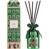 COCORRÍNA Natalizio Diffusore Profumo Ambiente, Cedar Balsam 200 ml, Diffusore di Fragranza per Ambienti con 8 Bastoncini, Flacone in Vetro Decorativo, per Camera da Letto, Bagno e Soggiorno