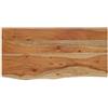 Generisch Mensola da parete in legno massiccio di acacia, 60 x 30 x 3,8 cm | Multifunzionale, facile da pulire, robusto legno duro, pezzo unico, per decorazioni e libri, soggiorno e ufficio