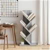ZQQLVOO Libreria a 4 ripiani, 30 x 18 x 60 cm, in legno | Design a forma di albero, 4 scomparti aperti, robusta struttura in legno, versatile, facile da pulire