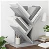 ZQQLVOO Libreria a 3 ripiani, 30 x 18 x 40 cm, in legno | Design a forma di albero, scomparti aperti, superficie facile da pulire, compatto per tavolo e pavimento, versatile