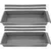 Lurrose Set 2 Pezzi Cassetti Plastica ABS con Binari Scorrevoli per Macchina da Cucire, Organizer Accessori con Scomparti Dedicati, Resistente per Uso Industriale e Professionale