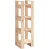 vidaXL Libreria/Divisorio 41x35x125 cm in Legno Massello di Pino