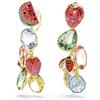 Swarovski Orecchini a clip Idyllia, Taglio misto, Multicolore, Finitura oro 18K