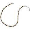 SAGA GIOIELLI® Collana Uomo con pietre naturali e inserti in Acciaio Inox - Regalo Uomo Fidanzato Marito Acciaio - Confezione Regalo