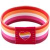 LAIHUARYWA LGBTQ+Rainbow Pride Bracciale per donne uomini elastico elastico LGBTQ braccialetti per Pride Month decorazioni colore corsa accessori abiti