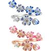 WSXQAZ 2 Anello Antistress per Donna, Anelli Spinner, Regolabile Aperto Fidget Ring, Impilabili Anelli Antistress, Anellos Aperto Regolabile per Ragazze Adolescenti, Donna di Ansia