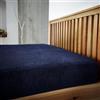 Artistic Fashionista Limited Lenzuolo con angoli in pile Teddy, lussuoso, super morbido, caldo e confortevole, in tinta unita, invernale, per letto singolo, matrimoniale, king size, colore: blu navy, matrimoniale)