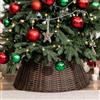 GRANNY SAYS Gonna per albero di Natale in vimini, Cesto impermeabile per albero di Natale, Gonne decorative, Diametro 71 cm, Marrone