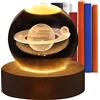 Sloane Sfera di 3D, Fantastica Luce Notturna a LED con Base in Legno, Luci di per Soggiorno, Camera da Letto, Camera dei Bambini, Regalo di Natale per Ragazzi e Ragazze