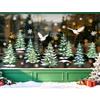 Supzone Vetrofanie Natalizie 9 Fogli Albero Fiocchi Neve Finestre Inverno Foresta | Elettrostatici UV, Doppio Lato, 20x29 cm, Riutilizzabili, Per Vetri, Specchi, Auto, Casa e Feste