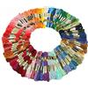 Xrten Matassine Punto Croce,100 Colori Ricamo Morbidi Filo da Ricamo Poliestere Punto Croce Kit,100% cotone