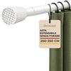 Zenacasa - Bastone Tenda a Pressione Estensibile 260-350 cm Bianco | Senza attrezzi · Senza forare · Montaggio in 2 min · Adatto a varie superfici
