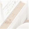 WUXTOKV Copri Davanzale Interno, Davanzale Interno Finestra, Superficie in PU e Base in Gomma, Antiscivolo su Entrambi i Lati, Bello e Resistente(Beige,100x10CM)