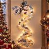 Generic 2D Christmas Magic Trail Wall Light - LED Cascading Wall Decor，1PC-B | Festive LED Hanging Decor,Warm White 3D Space Saving,Sparkling Snow Effect Seasonal Ambiance for Train Nativity Setups