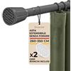 Zenacasa - Bastone Tenda a Pressione Estensibile 260-350 cm Grigio Argento | Senza attrezzi · Senza forare · Montaggio in 2 min · Adatto a varie superfici
