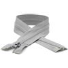 DOJA Barcelona | Cerniera Giubbotto Aperta | 10 Pz | 60cm | Numero 5 | Grigio Fumo | Chiusure Zip Giubbotto | Cerniera per Giubbotto da Cucire | Ricambi Cerniera Lampo Giacca, Pantalone, Borsa, Jeans
