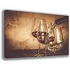 Printerland Quadri Moderni Calici VINO Stampa Tela CANVAS Arredamento XXL Arredo cucina soggiorno salotto camera da letto ufficio bar ristorante pub printerland.it (30x50)