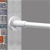 GOLDION Asta telescopica multifunzione senza fori, 115-365 cm, colore bianco opaco, allungabile, asta telescopica extra lunga, per pareti divisorie, tende e balconi