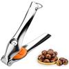 TJ POP Taglia Castagne, Schiaccianoci in Acciaio Inox, Pinza per Castagne, Apri & Sbuccia Castagne Multifunzionale Schiaccianoci per Noci, Nocciole, Mandorle