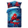 Halantex Uomo Ragno SPIDERMAN RAGNATELA - Set di biancheria da letto - un copripiumino 140x200cm e una federa 50x70cm - 100% cotone - Multicolore
