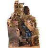 Holyart Ambientazioni, botteghe, case, pozzi: Villaggio con ruscello con pompa 20x20x15 cm presepe 10 cm