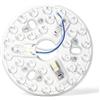 TESCTION Sostituzione della Luce LED Ventilatore Soffitto Modulo 15W 3 Colori | Pannello LED 3000K/4000K/6500K 5-100% dimmerabile con memoria Kit ristrutturazione Ventilatore da soffitto per lampada a