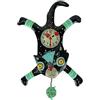 Allen Designs Enesco Craft - Orologio da parete a pendolo scolpito con gatto, 41 cm, multicolore