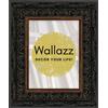 Wallazz Cornice Portafoto in Legno Pregiato - Made in Italy - Vetro Sintetico Infrangibile Crilex - Cornice per Tela - Design Italiano e Qualità Artigianale, 50x70cm Nero filo Oro