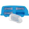 BRISA VW Collection - T1 Bus Pulmino Stampo Silicone per Ghiaccio e Dolci | Volkswagen Formine per Ghiaccio e Dolci, Set da 4, Adatte al Forno, per Feste Estive, Azzurro