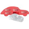 BRISA VW Collection - Maggiolino Stampo Silicone per Ghiaccio e Dolci | Volkswagen Formine per Ghiaccio e Dolci, Set da 5, Adatte al Forno, per Feste Estive, Rosso