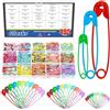 Glarks 495pcs 19/28/32mm Multicolore Sharp Edge Safety Pin Kit, 11 colori Pin di sicurezza in metallo, Pin di sicurezza pesanti alla rinfusa, Clip di sicurezza di fissaggio