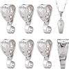 Beebeecraft 140pz Fermaglio Gancio 304 Acciaio Inossidabile 15mm Argento | Anelli Aggancio Perline Aggancio Goccia Link Appendiabiti per La Creazione Gioielli Collane Bracciali Ciondoli Fai Da Te
