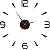 Tissting Orologio da Parete Fai-da-te Senza Cornice, Adesivo da Parete Moderno Grande da 40 Cm/15,7 Pollici Orologio da Parete 3D in Acrilico Alimentato a Batteria per Decorazioni Murali