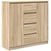 vidaXL Credenza con Cassetti Rovere Sonoma 100,5x35x98,5 cm Truciolato