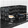 Surakey Paraschizzi da cucina, paraspruzzi da cucina, pieghevole, paraspruzzi, protezione pieghevole dagli spruzzi d'olio, protezione da fornelli a gas, protezione da parete per accessori da cucina
