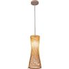 CJSLXGBL Lampade A Sospensione in bambù Intrecciato, Lampade A Sospensione A Forma di Cestino, Lampadario Boho in Stile Cinese Intrecciato A Mano, Lampada A Sospensione retrò in bambù per Sala