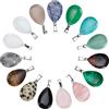 SUNNYCLUE 1 Scatola 30 Pezzi 15 Colori Lacrima Pietra Preziosa Ciondoli Energia Naturale Guarigione Cristallo Mista Colorati Chakra Perline Occhio